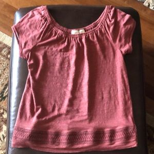 Loose fit plum top